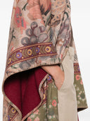 Pierre Louis Mascia Wool Printed Poncho