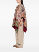 Pierre Louis Mascia Wool Printed Poncho