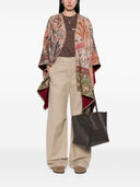 Pierre Louis Mascia Wool Printed Poncho