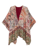 Pierre Louis Mascia Wool Printed Poncho
