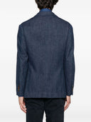 Brunello Cucinelli denim met één borsten
