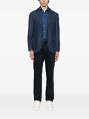 Brunello Cucinelli denim met één borsten