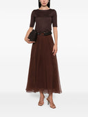 Brunello Cucinelli Silk Long Skirt