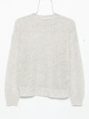 Brunello Cucinelli Wool Open Knit Knit Sweter