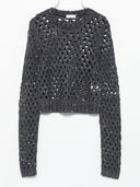 Brunello Cucinelli Open Knit Crewneck Sweater