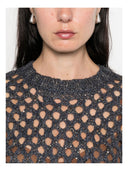 Brunello Cucinelli Open Knit Crewneck Sweater