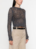 Brunello Cucinelli Open Knit Crewneck Sweater