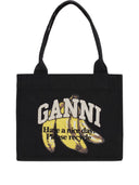 Ganni Organic Cotton Large Tote Bag