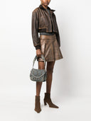 Diesel Charm Small Denim Shoulder Bag