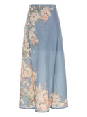 Zimmermann Cascadian Printed Long Skirt