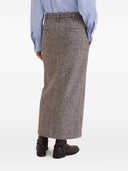 Brunello Cucinelli Wool Long Skirt