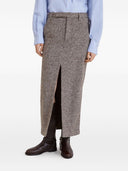 Brunello Cucinelli Wool Long Skirt