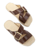 Loewe Paula's Ibiza Petal Vegetal Leather Sandals