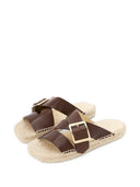 Loewe Paula's Ibiza Petal Vegetal Leather Sandals
