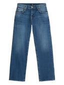 Siete jeans rectos de mezclilla calie