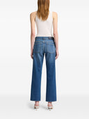 Siete jeans rectos de mezclilla calie