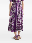 Dolce & Gabbana Maiolica Print Cotton Shirtdress