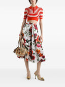 Dolce & Gabbana Anemoni Print katoen Midi Rok