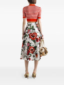 Dolce & Gabbana Anemoni Print katoen Midi Rok