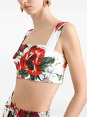 Dolce & Gabbana Flower Print Cotton Top