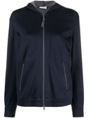 Brunello Cucinelli -katoen en zijden hoodie