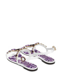 Dolce & Gabbana Maiolica Leather Sandals