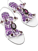 Dolce & Gabbana Maiolica Leather Sandals