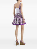 Dolce & Gabbana Maiolica Print Cotton Blend Dress