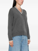Brunello Cucinelli Cashmere V suéter de cuello