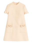 Robe courte de la laine et de la soie de Valentino