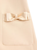 Robe courte de la laine et de la soie de Valentino