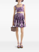 Dolce & Gabbana Maiolica Print Cotton Skirt