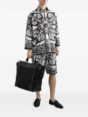 Dolce & Gabbana Maiolica Print Silk Shorts