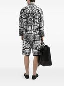 Dolce & Gabbana Maiolica Print Silk Shorts