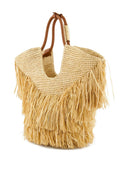 Zimmermann Goldentime Small Raffia Tote Bag