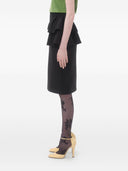 Valentino Wool And Silk Midi Skirt