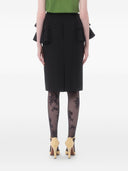Valentino Wool And Silk Midi Skirt