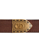 Valentino Garavani V Logo Signature Leather Belt