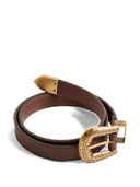 Valentino Garavani V Logo Signature Leather Belt