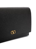Valentino Garavani V Logo Signature Leather Wallet On Chain