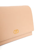 Valentino Garavani V Logo Signature Leather Wallet On Chain