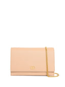 Valentino Garavani V Logo Signature Leather Wallet On Chain
