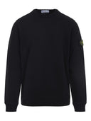 Stone Island Logo Cotton Crewneck Sweatshirt
