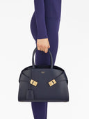 Ferragamo Hug Small Leahter Tote Bag