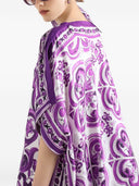 Dolce & Gabbana Maiolica Print Silk Kaftan