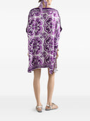 Dolce & Gabbana Maiolica Print Silk Kaftan