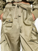 Ganni nylon oversized broek