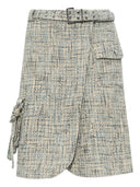 Ganni Tweed Midi Skirt