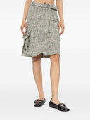 Ganni Tweed Midi Skirt