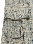 Ganni Tweed Midi Skirt
